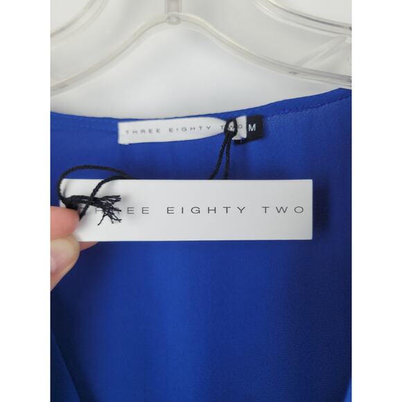 Three Eighty Two Revolve Women's Audrey V Neck Caftan 3/4 Sleeve Blue Size M - Picture 4 of 10